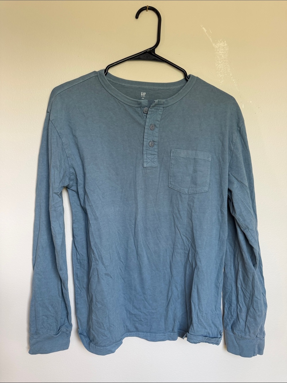 GAP Boys's Olive Long-Sleeve Henley